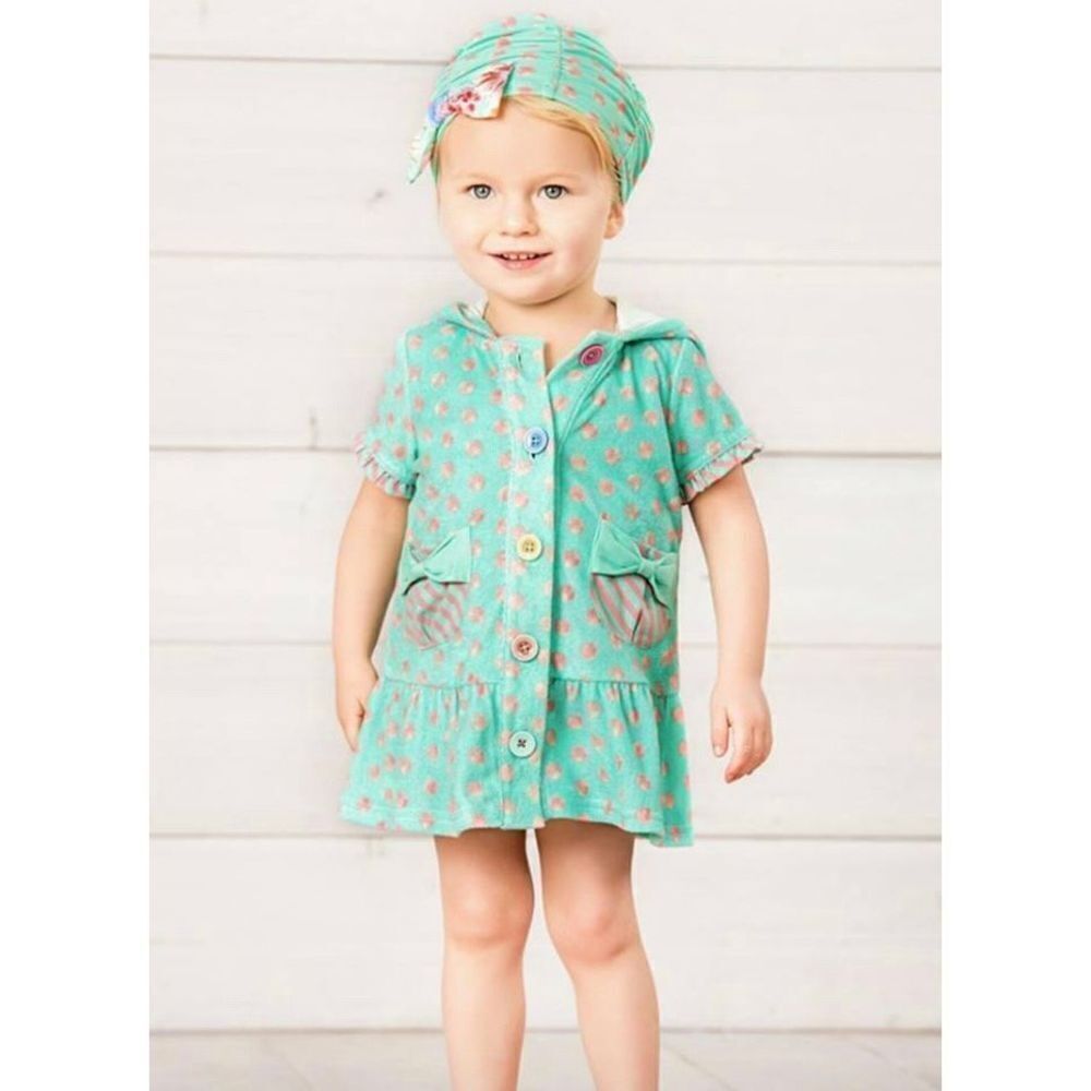 Matilda Jane Baby Miss Mermaid Swim Cover Up Polka Dot Baby Size 12-18 months